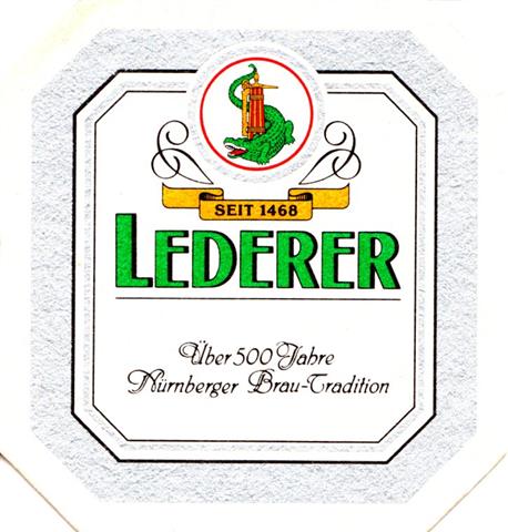 nrnberg n-by lederer ber 500 1a (8eck195-silberrahmen-oh premium) 